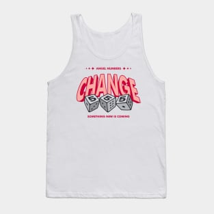 Angel Numbers 555 Change word lettering art Tank Top